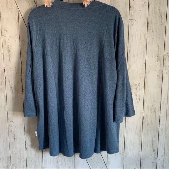 Orvis XXL 3/4 Sleeve V-Neck Linen Blend T-Shirt - Picture 6 of 10